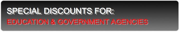 Special Discounts for Education and Government Agencies